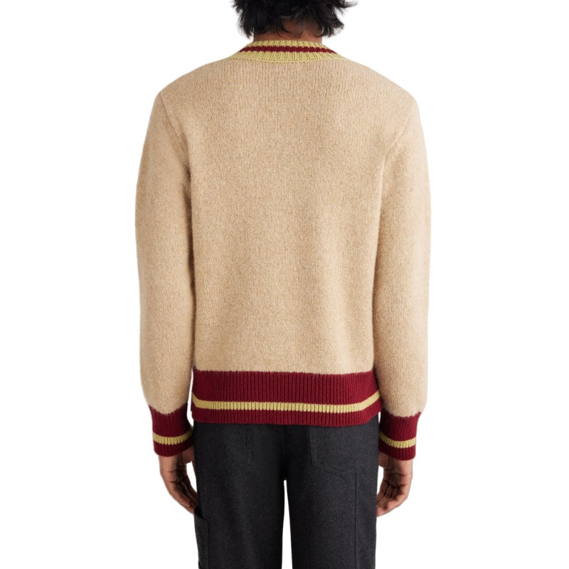 Custom Merino Wool V-Neck Sweater - OEM/ODM Men's Knitted Pullover