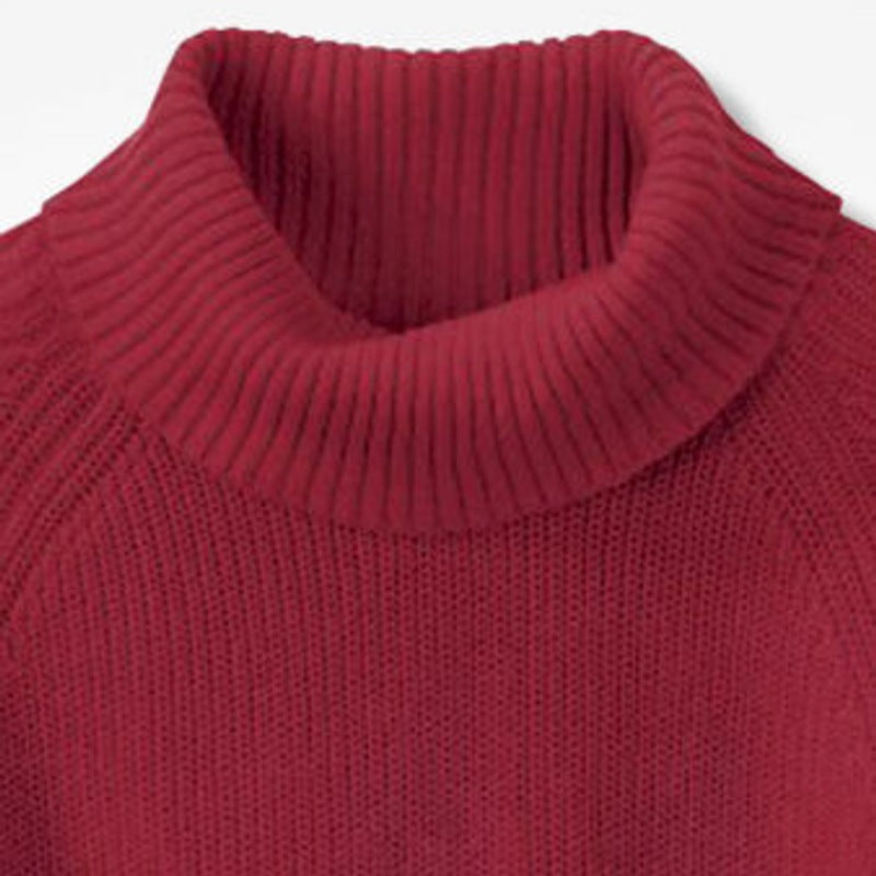 Custom 100% Cotton Turtleneck Women’s Knitted Sweater - Soft and Warm Knitwear for Women