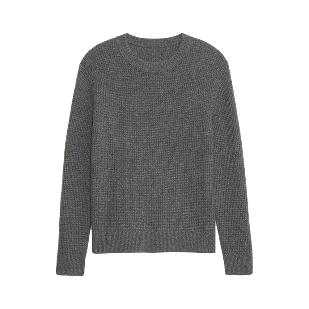 Custom Waffle - Knit Crew Neck Men Sweater - PG7283
