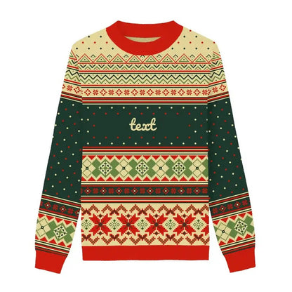 Wholesale Custom Sofy 100%Coton Christmas Sweaters Papagarment-C1