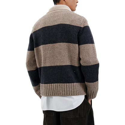 Custom Wool Blend Preppy Men Sweater - PG8281