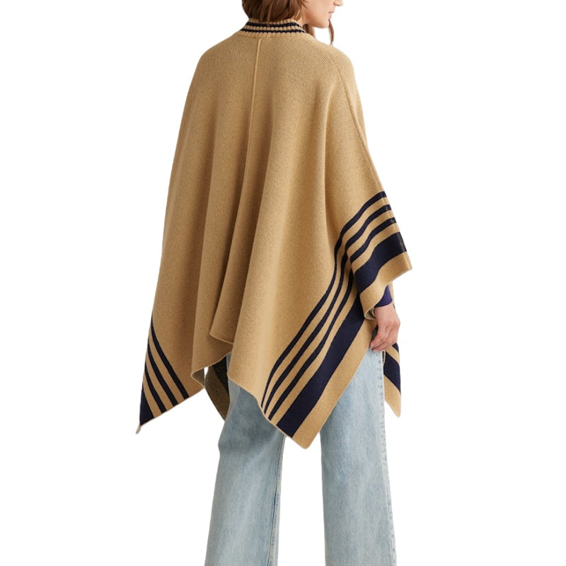 Custom 100% Cotton Poncho Sweater - OEM/ODM Knitwear Manufacturer