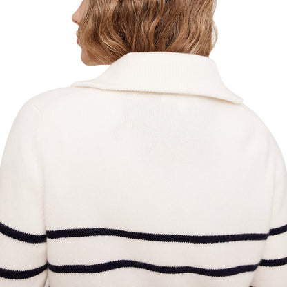 Custom Striped Cashmere Knit Women Sweater- PF7262