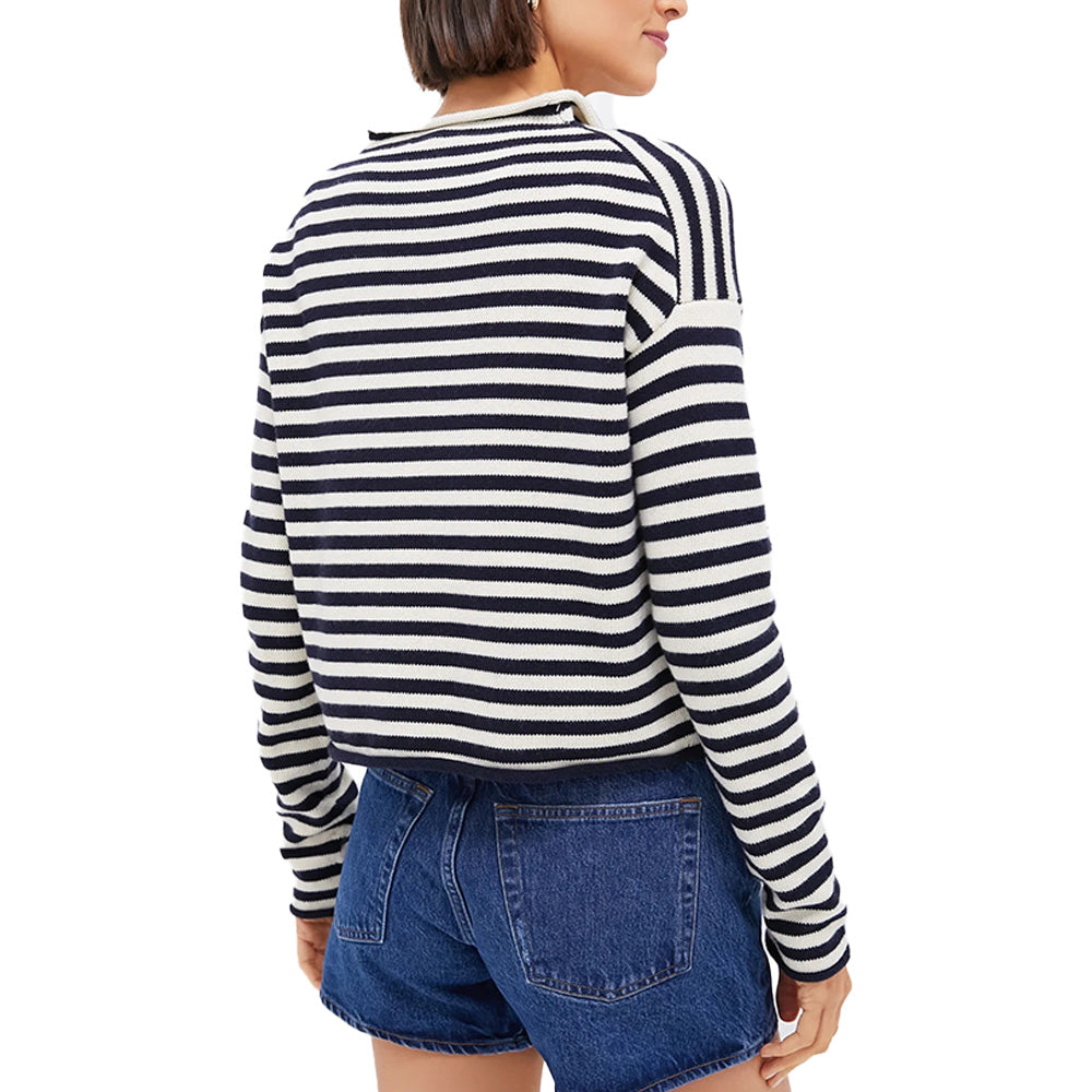 Custom Preppy Striped Women Cardigan - PG7304