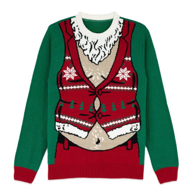 Customizable Festive Santa Christmas Sweater for Bulk Corporate Orders