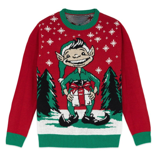Custom Unisex Crewneck Christmas Sweater - Elf Design