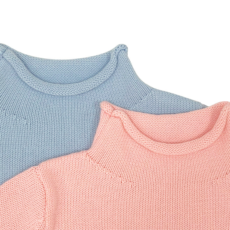 Rollneck Kids Sweater Neck Detail 