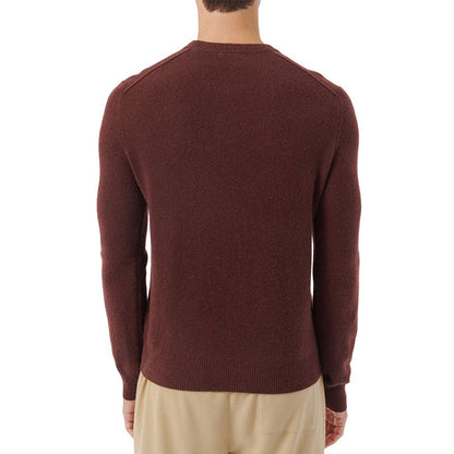 Back view of custom 100% cotton knit sweater for men