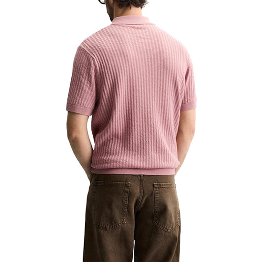 Custom Ribbed Men Knit Short Sleeves - PG53012