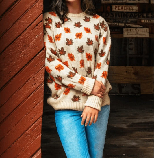 Maple Leaf Logo Wool Blend Pullover Sweater | Premium Knitwear Manufacturer