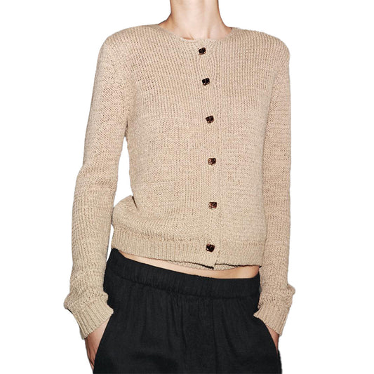 Custom Crew Neck Women Cardigan - PG53013