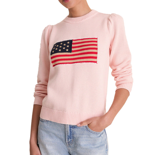 Custom American Flag Women Sweater - PG7131
