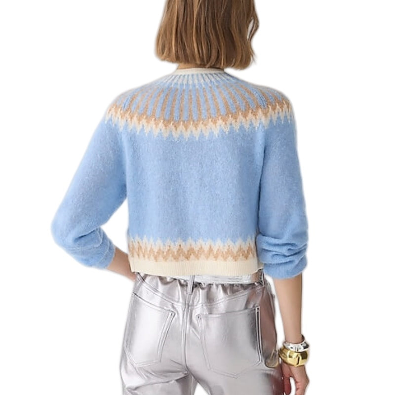 Custom Cotton jacquard Knit Cardigan | Knit Sweater Manufacturer