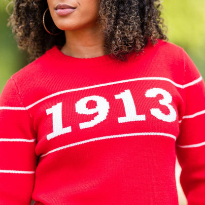Custom 1913 Greek Delta Cotton Sweater - Women's OEM/ODM Jacquard Knitted Cardigan
