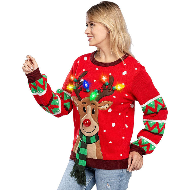 Custom Unisex knitted pattern Christmas jumper ugly sweaters with fantastic design