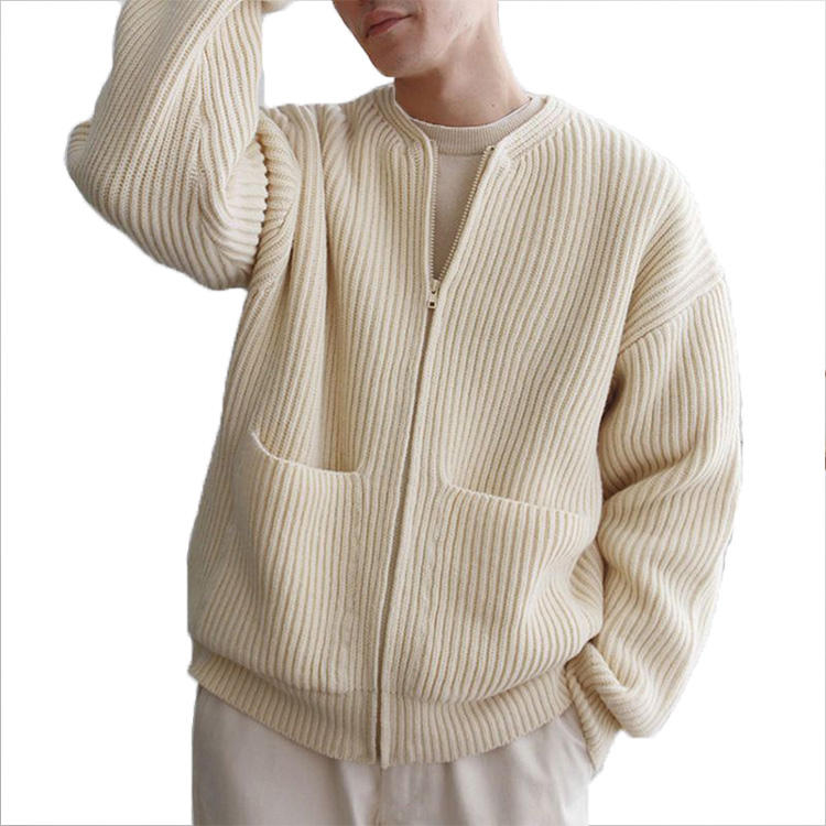 Custom Men‘s Knit Cardigan 100%Cotton - Kintwear Manufacturer
