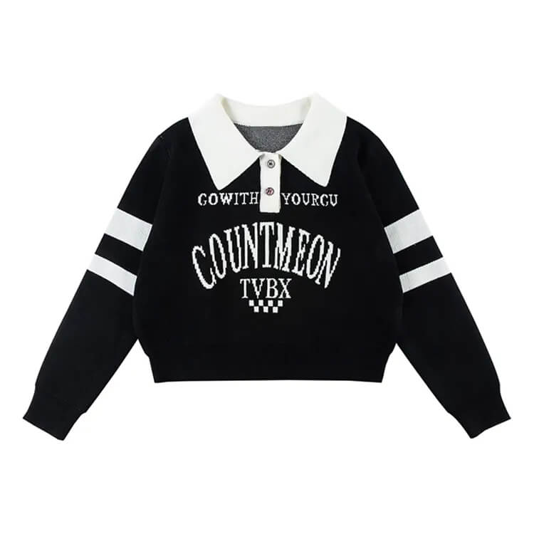 Custom Logo Cotton Crop Top | Premium Knitwear Manufacturer