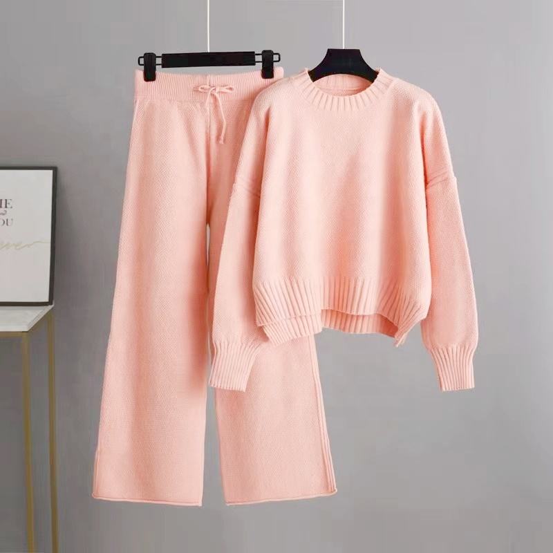 Oem/Odm Custom Cotton 2 pieces Women’s Knit Sweater| Sweater Manufacturer