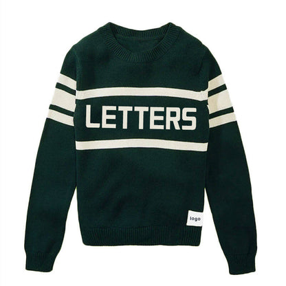 OEM/ODM Custom Jacquard Logo Men’s Sweater | Knit Sweater Manufacturer