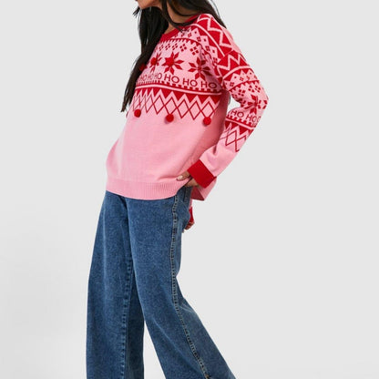 Custom Crewneck 100% Cotton Vintage Knit Christmas Sweater |Wholesale Manufacturer