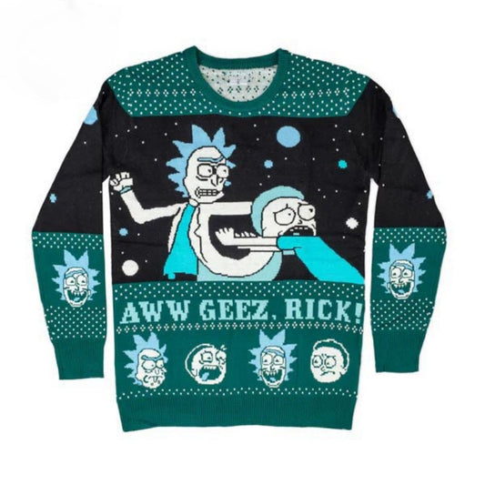 "Bulk Order Custom Ugly Christmas Sweater with Cartoon Characters for Brand Promotions