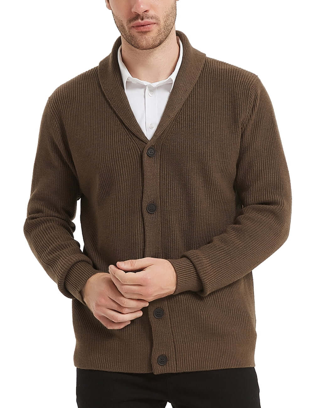 OEM/ODM 100%cotton Cardigan V-neck Botton Men’s Sweater | Sweater Manufacturer