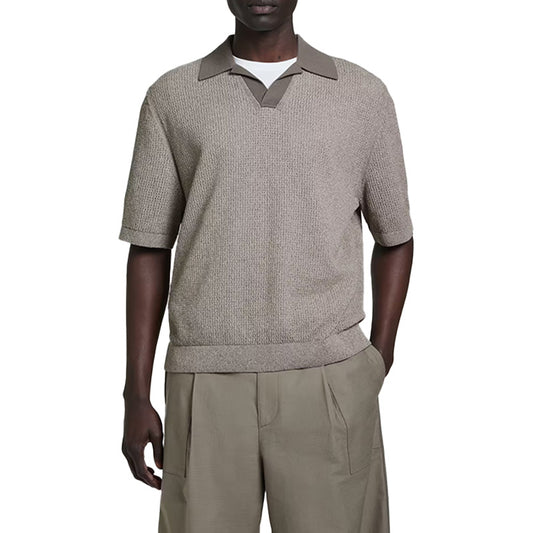 Custom Crochet Mesh Men Knit Short Sleeves - PG6511