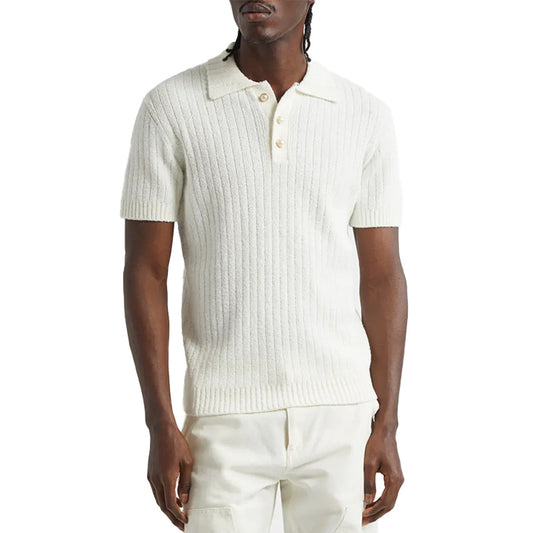 Custom Wool Blend Men Knit Short Sleeves - PG52931