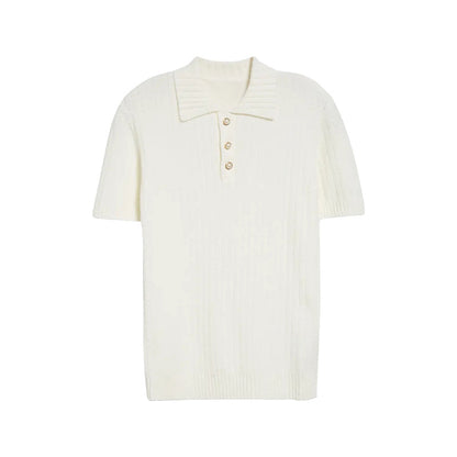 Custom Wool Blend Men Knit Short Sleeves - PG52931