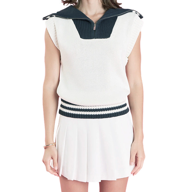 Custom Preppy Women Knit Sleeveless - PG52933