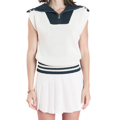 Custom Preppy Women Knit Sleeveless - PG52933