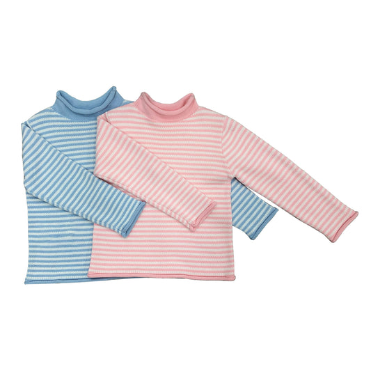 Custom Striped Rollneck Kid's Sweater - PG042906