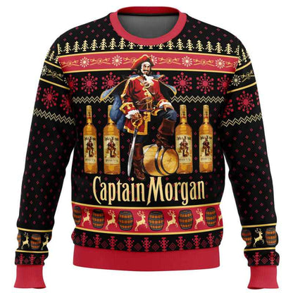 Captain Morgan Themed Christmas Sweater for Brand Merchandising