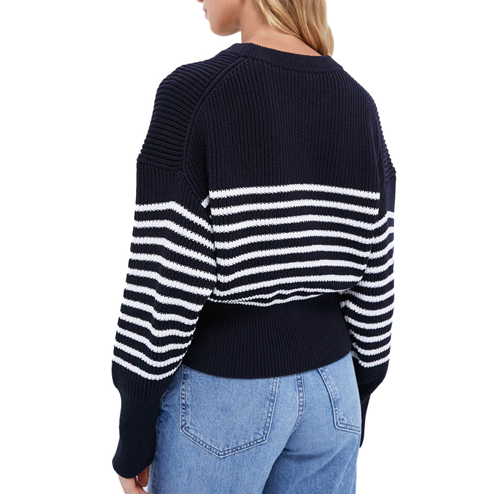 Custom Striped Chic Women Sweater - PG7253