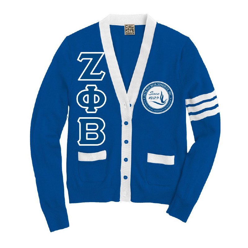 Custom Logo Letterman/Varsity Knitted Sweater blue