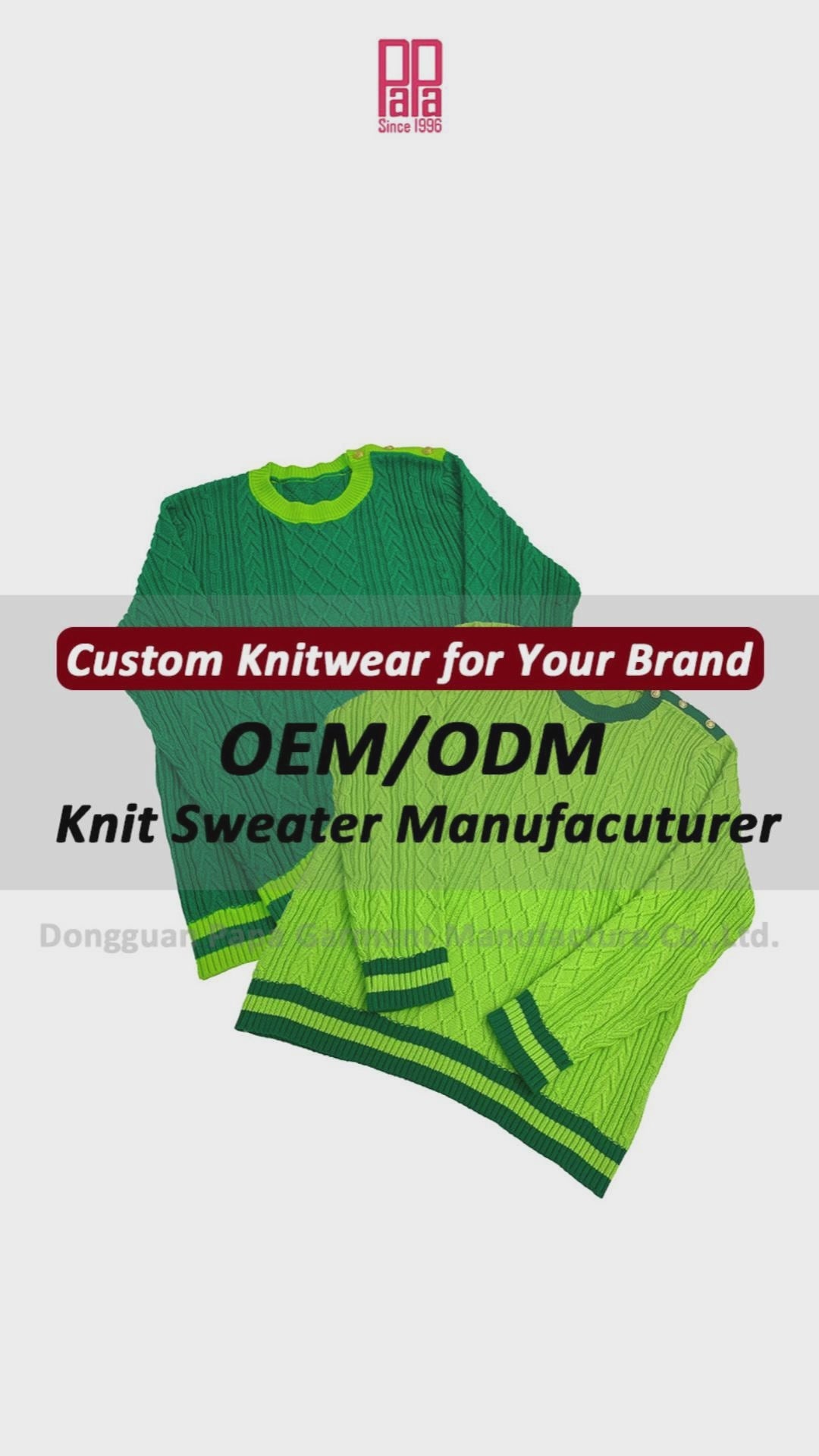 Detailed showcase of a custom Greek letter sweater, featuring close-up views of cable knit textures, ribbed cuffs and hem, contrasting collar with gold buttons, and full garment display — ideal for fraternity, sorority, or team customization from a trusted sweater manufacturer.
