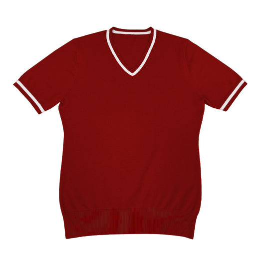 Custom Short Sleeves V-Neck Group Knitwear - PG8231
