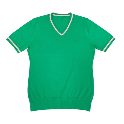Custom Short Sleeves V-Neck Group Knitwear - PG8231