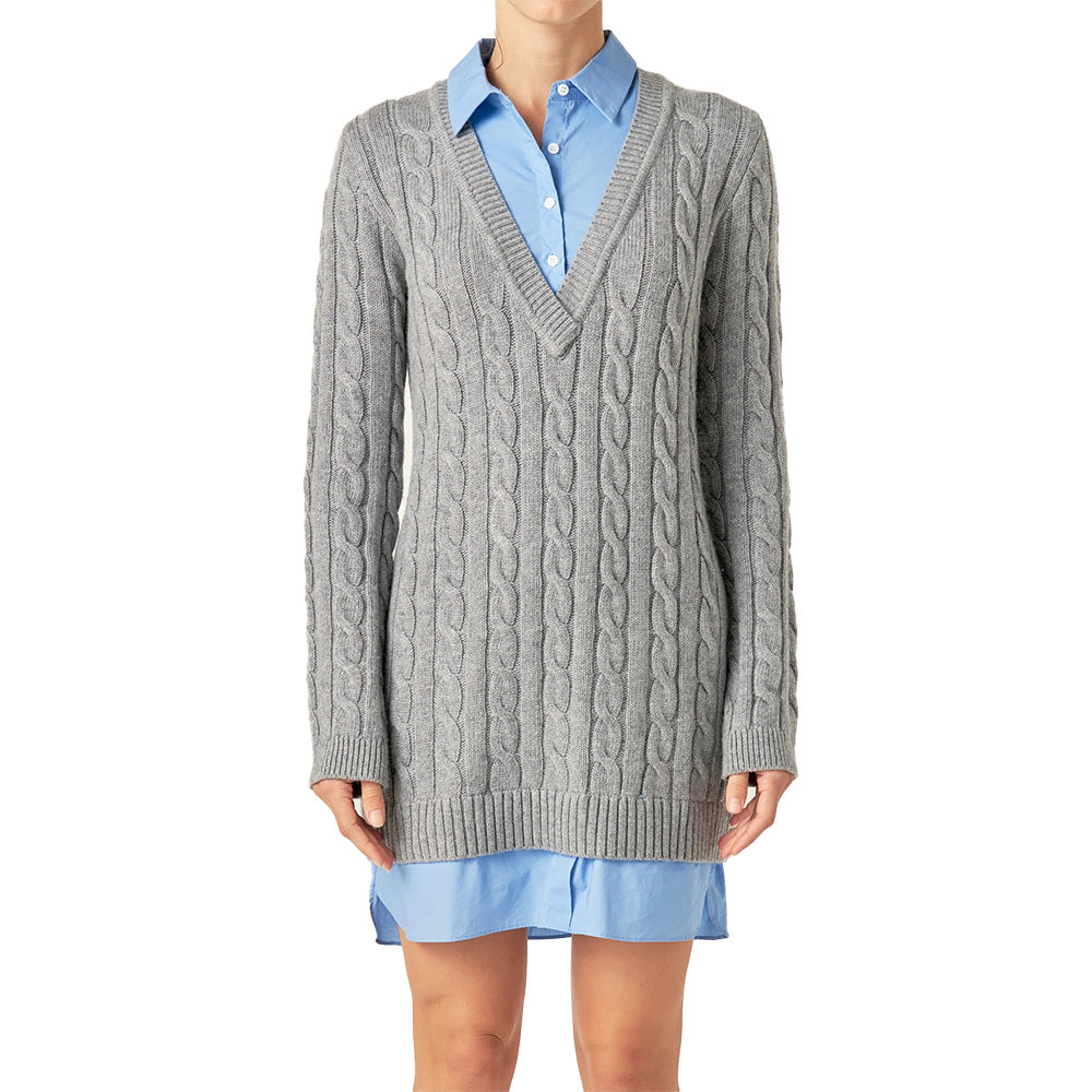 Custom Stylish Women Dress Sweater - PG8076