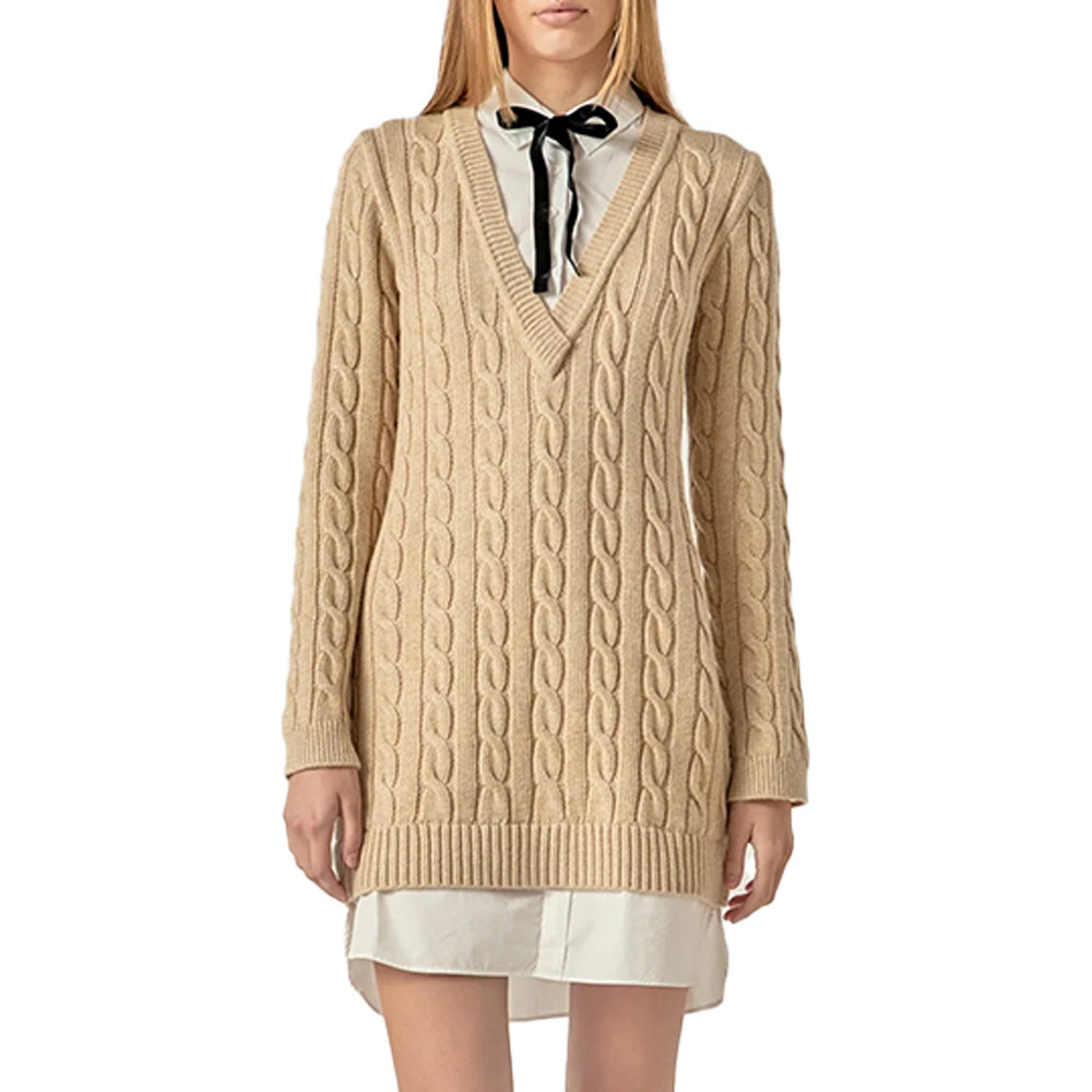 Custom Stylish Women Dress Sweater - PG8076