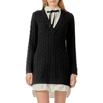 Custom Stylish Women Dress Sweater - PG8076